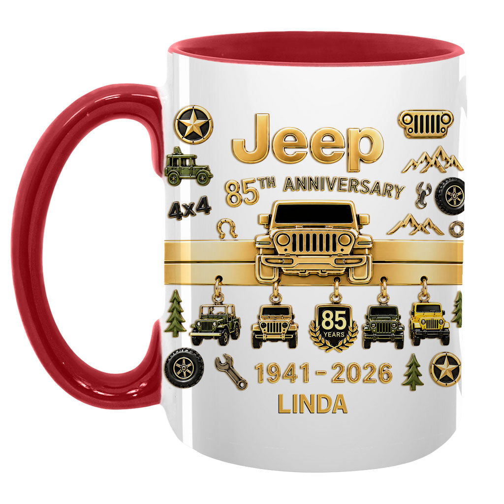 Jeep 85th Anniversary Personalized Accent Mug DN1408261641