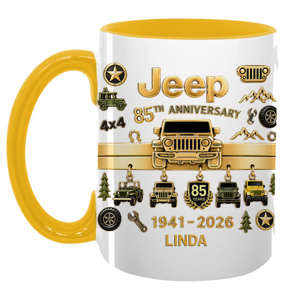Jeep 85th Anniversary Personalized Accent Mug DN1408261641