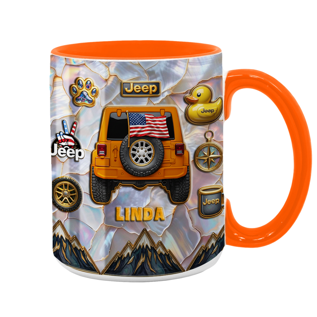 Personalized Jeep Offroad Aholic Coffee Accent Mug DN1408261653
