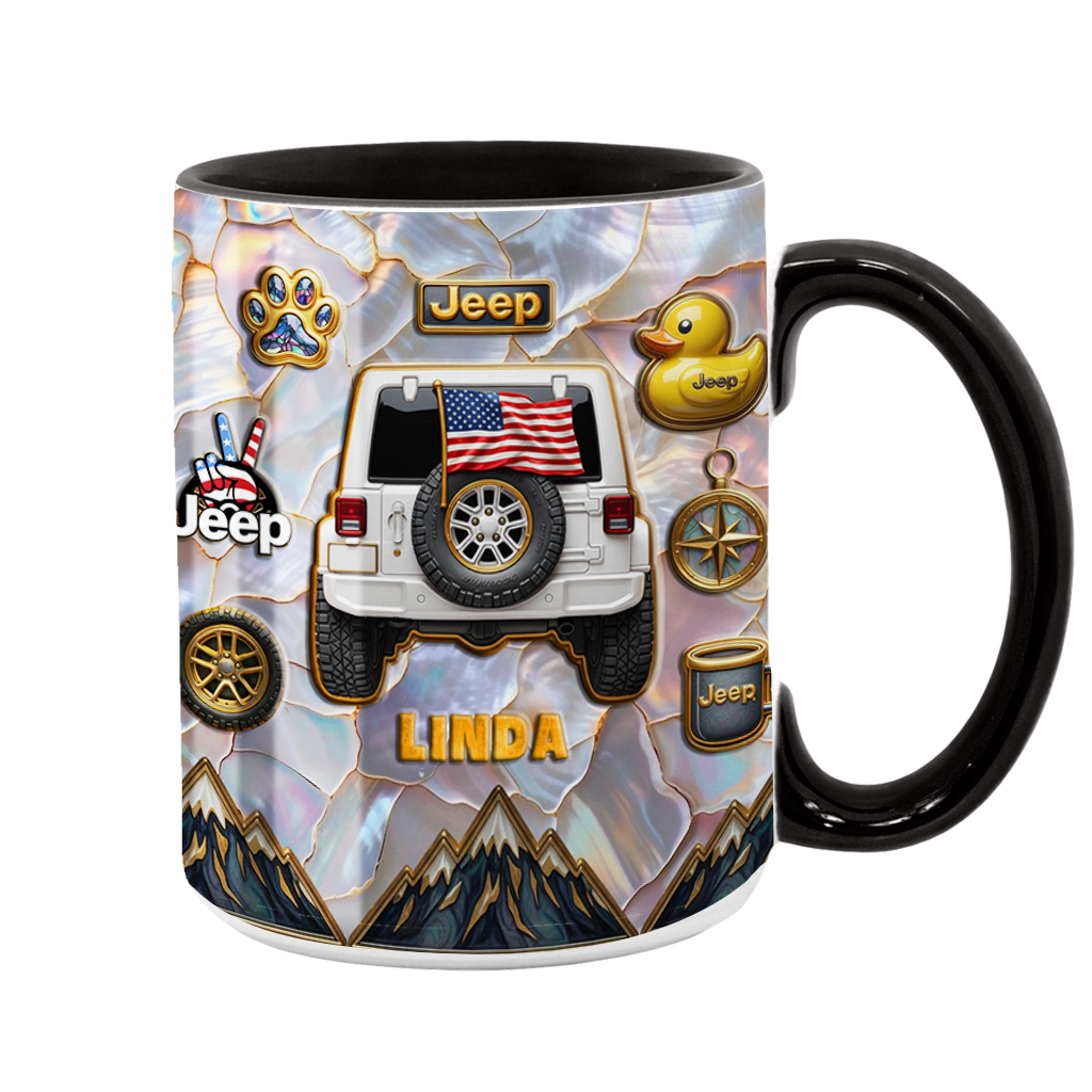 Personalized Jeep Offroad Aholic Coffee Accent Mug DN1408261653