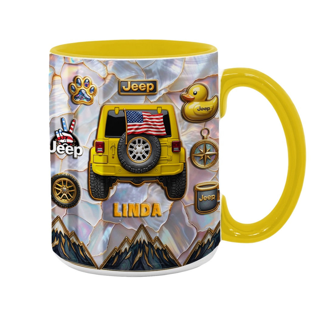 Personalized Jeep Offroad Aholic Coffee Accent Mug DN1408261653