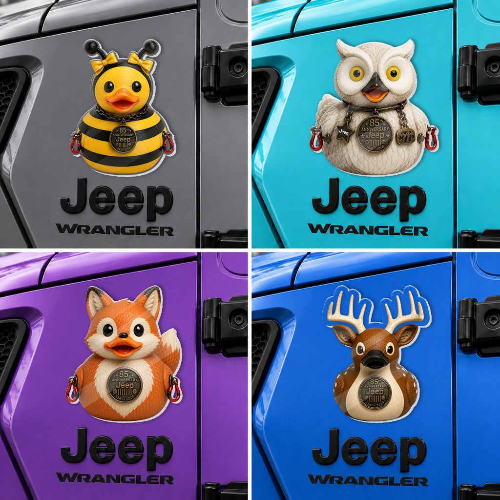Jeep 85th Anniversary Unicorn Duck Acrylic Magnet TN2608271504