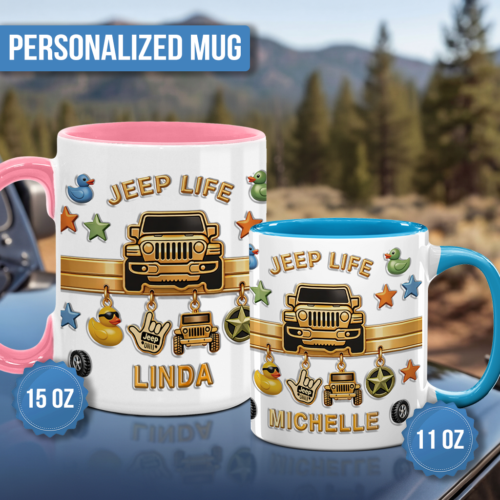 Personalized Jeep Off-Road Coffee Accent Mug Supler Store