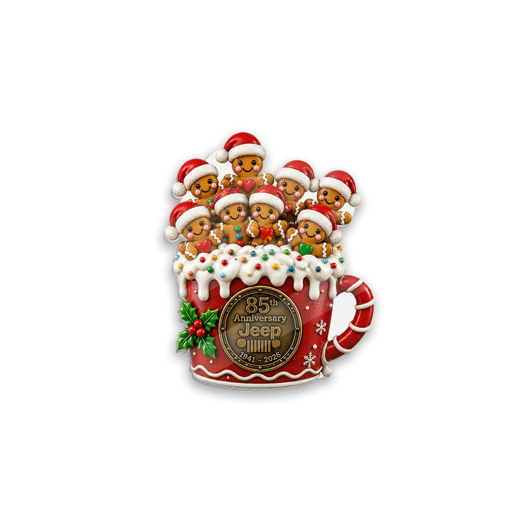 Jeep Christmas Hot Cocoa Duck 85th Anniversary Acrylic Magnet TN2608271517