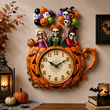 Bewitched By Time Halloween Witch Pumpkin Spooky - Personalized Wall Hanging Clock TN0909261635