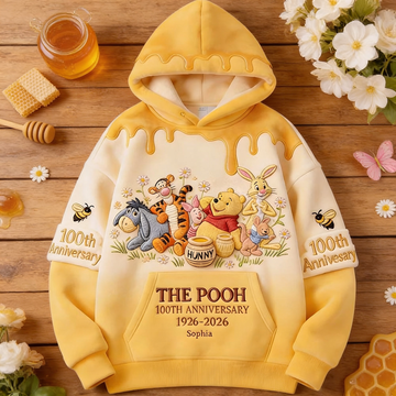 DSNY Honey Bear Celebrating A Century Of Friendship - Personalized All Over Shirt - Anniversary Gift For Movie Fans NL122