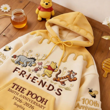 DSNY Honey Bear 100 Years Of Friendship Together - Personalized All Over Shirt - Anniversary Gift For Movie Fans NL122