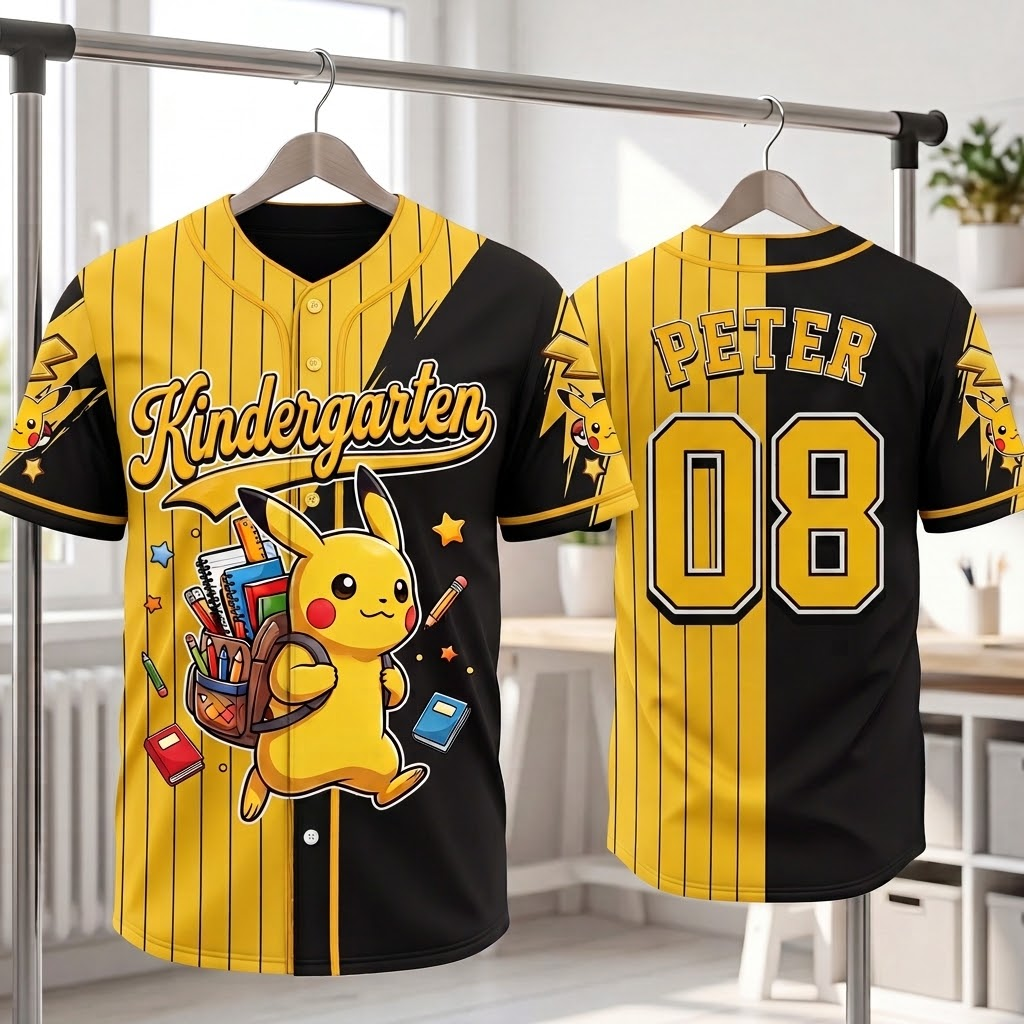 Gotta Catch Grades All - Personalized Baseball Jersey - Back To School Gift - PoMo - image 4