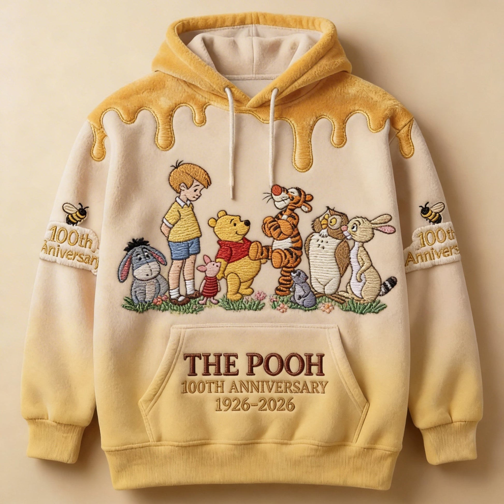 DSNY Honey Bear Celebrate 100 Years Of Magic Friendship - Personalized All Over Shirt - Anniversary Gift For Movie Fans NL122