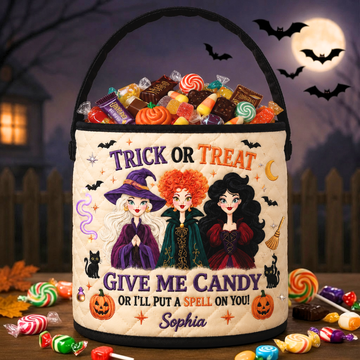 Witch Trick Or Treat - Personalized Halloween Spooky Basket - Gifts For Her TN0909261555