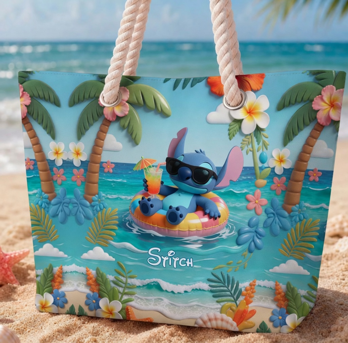 Summer Vibes - Personalized Beach Bag - Vacation Gift for Travelers NL122