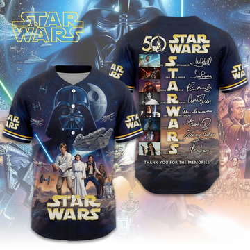 Stwa Galaxy Star Celebrate 50 Years Of Legend - Personalized Baseball Jersey - Anniversary Gift For Movie Fans NL122