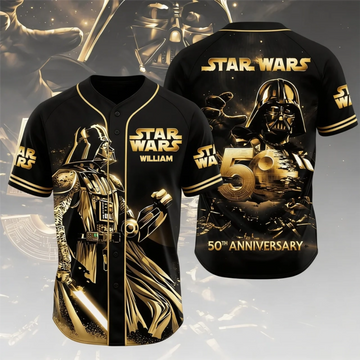 Stwa Galaxy Star Celebrate 50 Years Of Legend - Personalized Baseball Jersey - Gift For Him, Movie Fans NL122