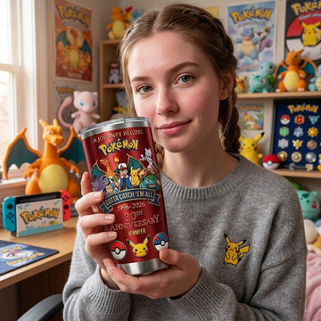 PoMo Celebrate 30th Anniversary Of Catching Them All - Personalized Tumbler - Gift For Movie Fans NL122