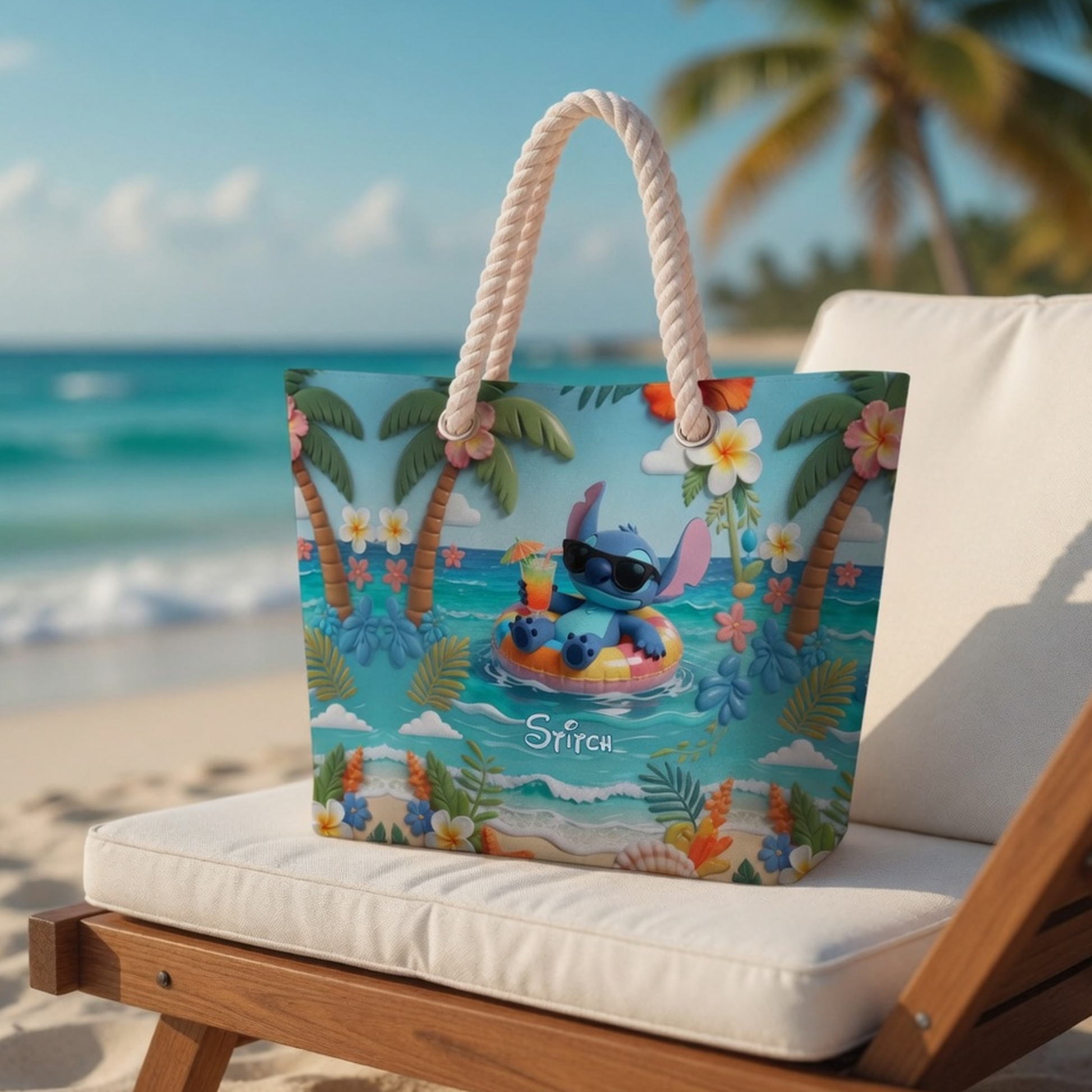 Summer Vibes - Personalized Beach Bag - Vacation Gift for Travelers NL122 - image 4
