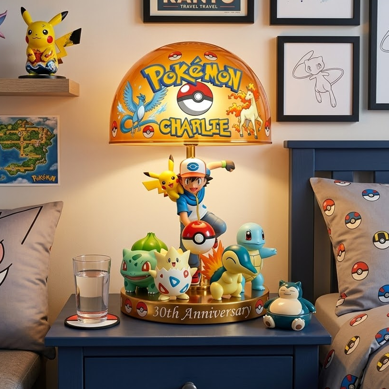 PoMo Celebrate 30 Years Of Catching Them All - Personalized Acrylic Light Box - Anniversary Gift For Movie Fans - image 2
