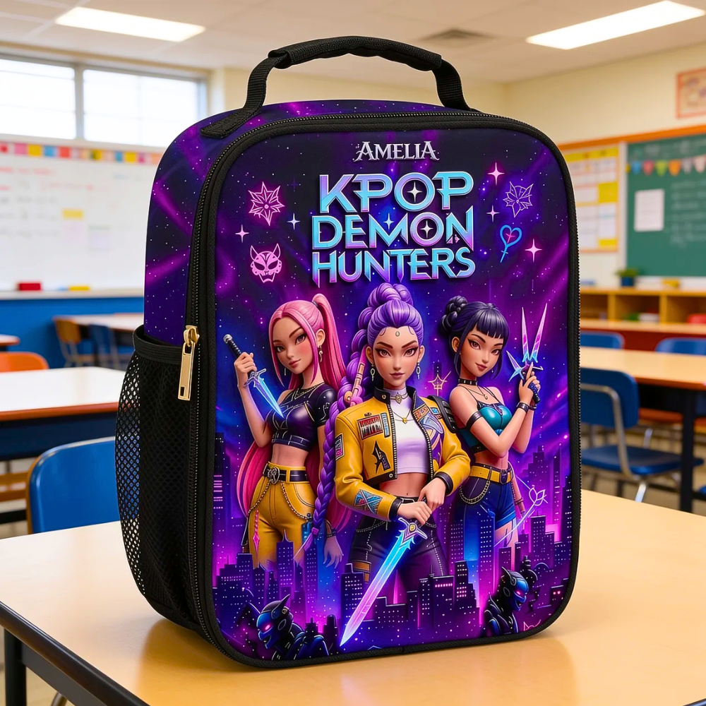 Just Loves Fantasy Girl - Personalized Backpack, Lunch Bag, Pencil Case & Water Bottle - Back To School Gifts - image 2