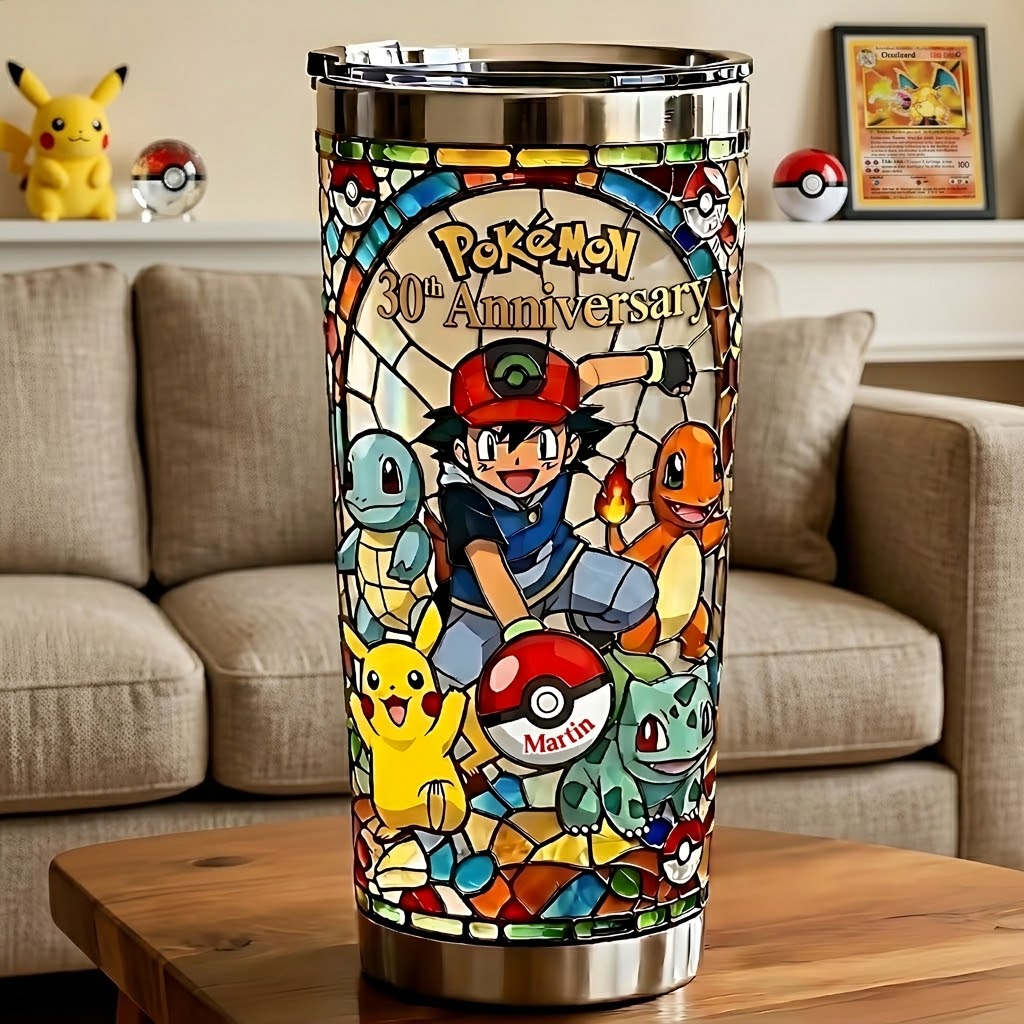 PoMo Celebrate 30th Anniversary Of Catching Them All - Personalized Tumbler - Gift For Movie Fans BA01