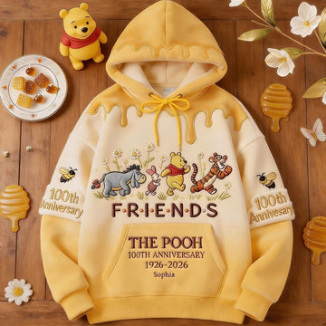DSNY Honey Bear 100 Years Of Friendship Together - Personalized All Over Shirt - Anniversary Gift For Movie Fans NL122