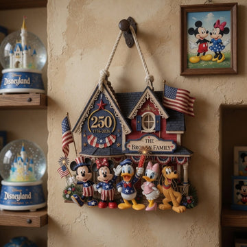 MkMo Celebrate 250 Years Of America - Personalized Custom Shaped Wood Sign - Gift For Family, Patriots