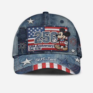 MkMo Magic Mouse Celebrate 250 Years Of America - Personalized Classic Cap - Gift For Patriots NL122