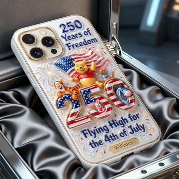 DSNY Honey Bear Celebrate USA's 250th Anniversary - Personalized Phone Case - Gift For Movie Fans, Patriots NL122