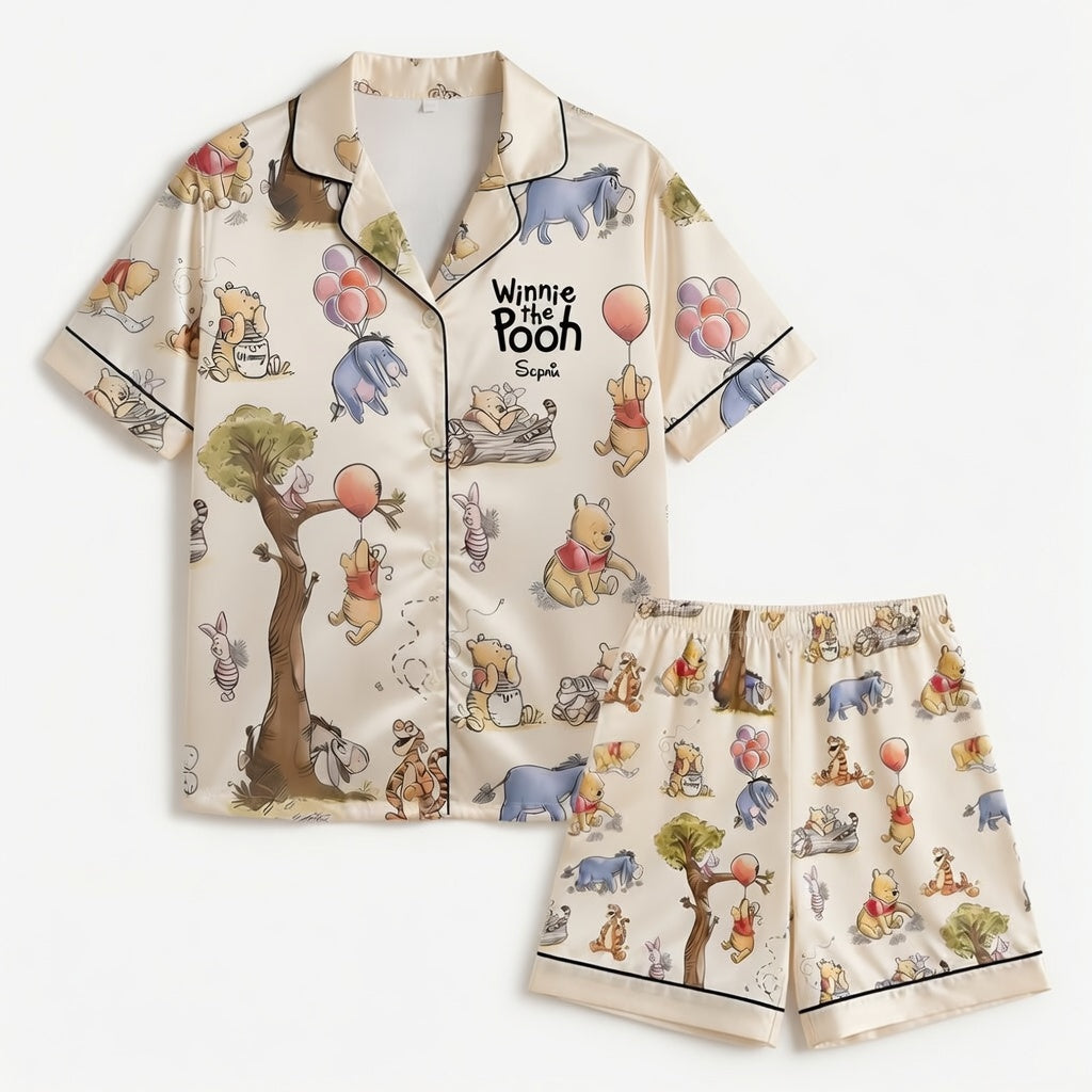 DSNY Just Loves Honey Bear - Personalized Short Pajama - Gift For Mother's Day, Movie Fans NL122