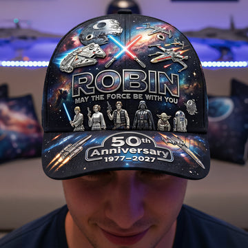 Stwa Galaxy Star 50th Anniversary - Personalized Classic Cap - Gift For Movie Fans NL122