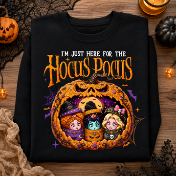Funny Witch Pumpkin Halloween Spooky Season Party Outfit Gift For Her - Shirt 2 Side-Witch Sisters-DN0909261503