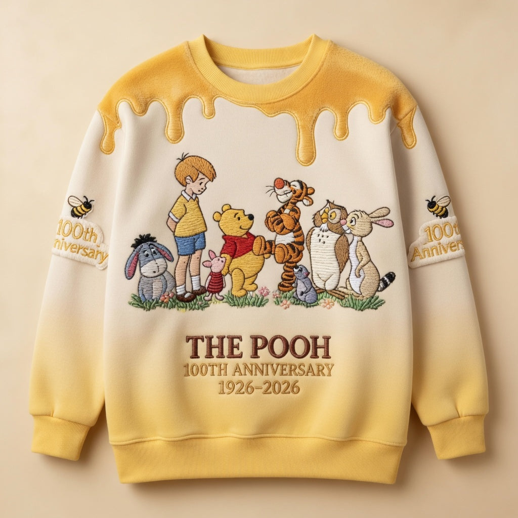DSNY Honey Bear Celebrate 100 Years Of Magic Friendship - Personalized All Over Shirt - Anniversary Gift For Movie Fans NL122