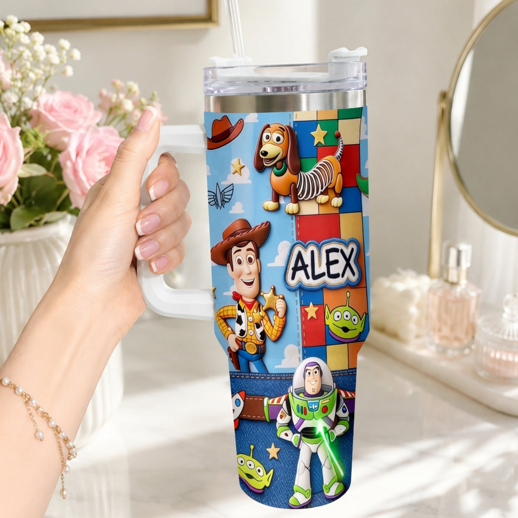 Cowboy Story - Personalized Tumbler - Gift For Kids, Fan Movies - DSNY - image 2