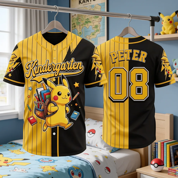 Gotta Catch Grades All - Personalized Baseball Jersey - Back To School Gift - PoMo