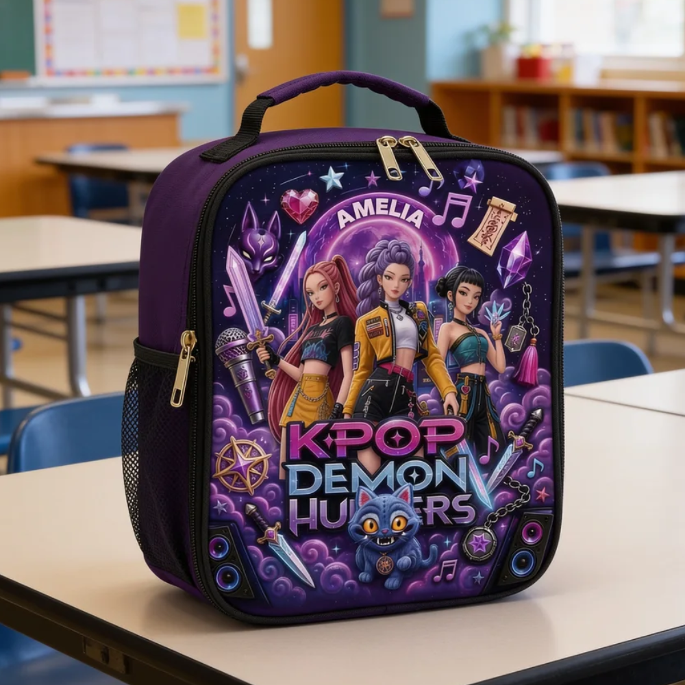 Just Loves Fantasy Girl - Personalized Backpack, Lunch Bag, Pencil Case & Water Bottle - Back to School Gifts - image 3