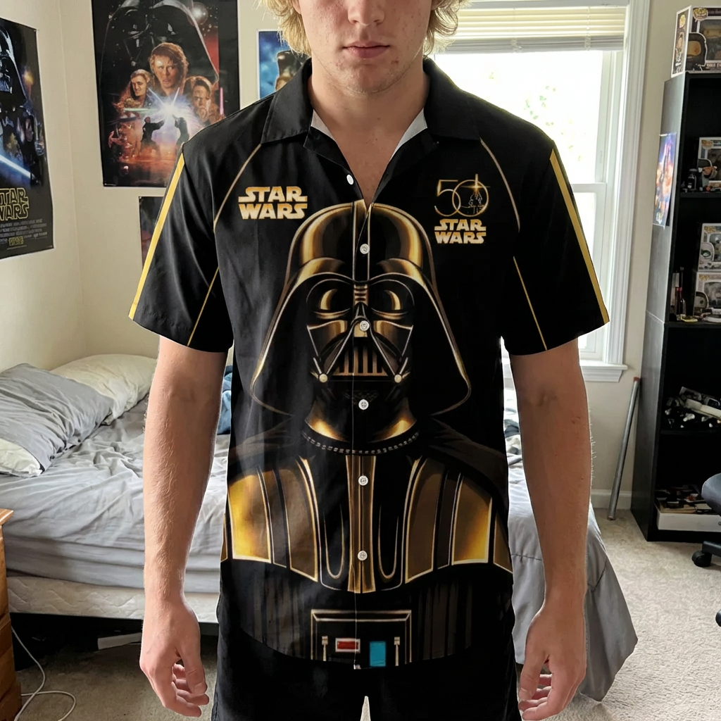 Stwa Galaxy Star Celebrate 50 Years Of Wariors - Personalized Hawaiian Shirt - Gift For Movie Fans NL122