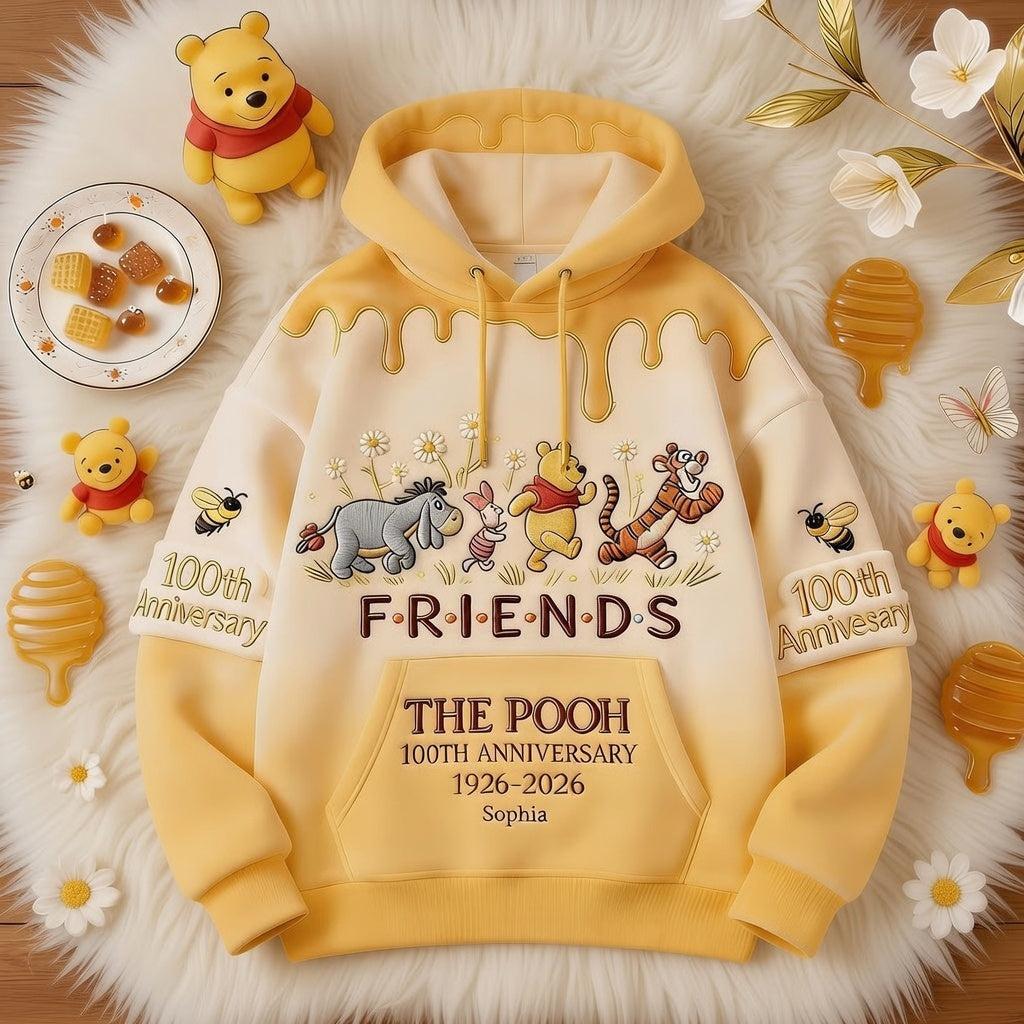 DSNY Honey Bear 100 Years Of Friendship Together - Personalized All Over Shirt - Anniversary Gift For Movie Fans NL122