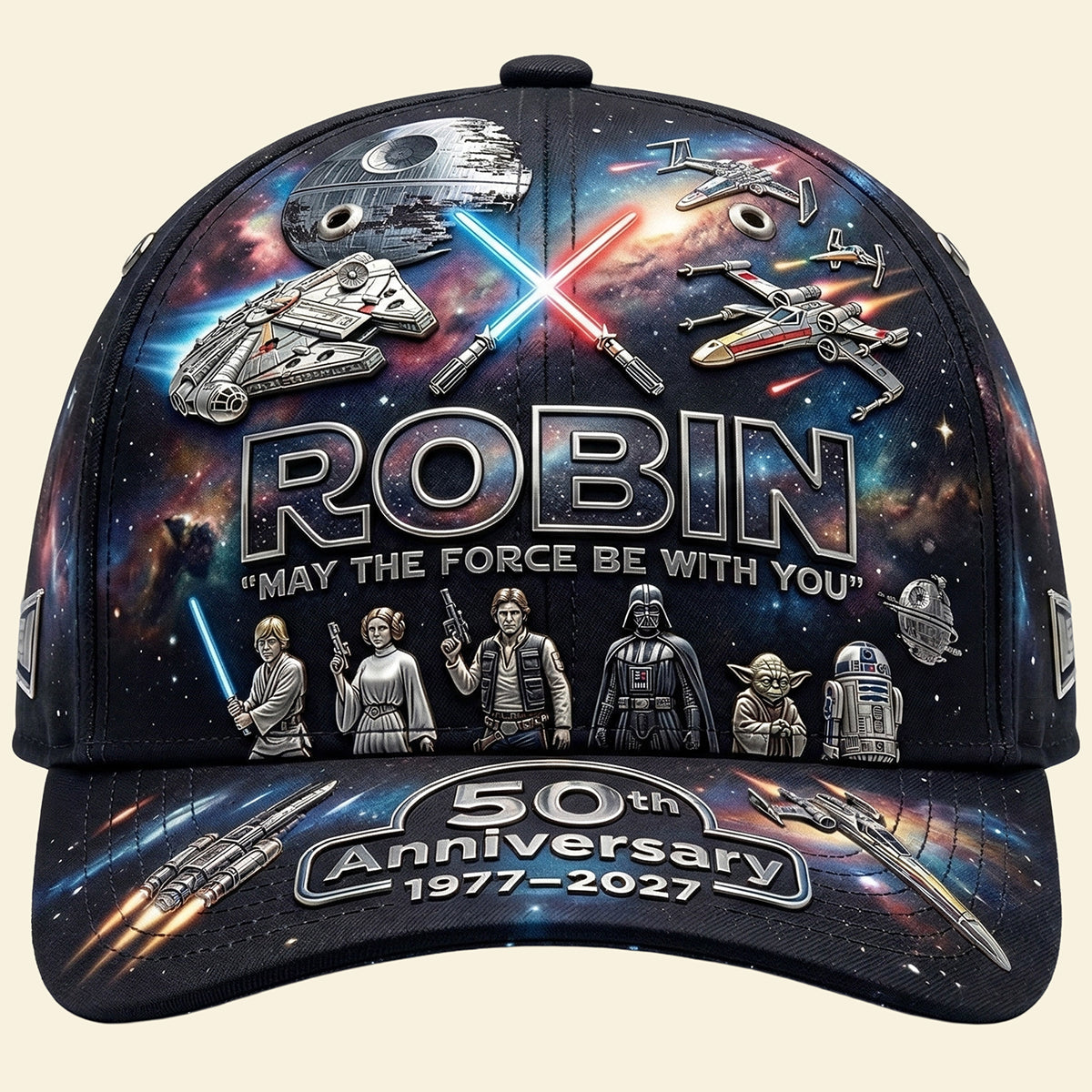 Stwa Galaxy Star 50th Anniversary - Personalized Classic Cap - Gift For Movie Fans NL122