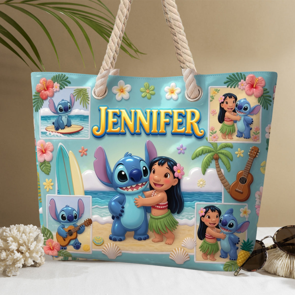 Just Love Sti Summer Vibe - Personalized Beach Bag - Gift For Fan Movies NL122 - image 4