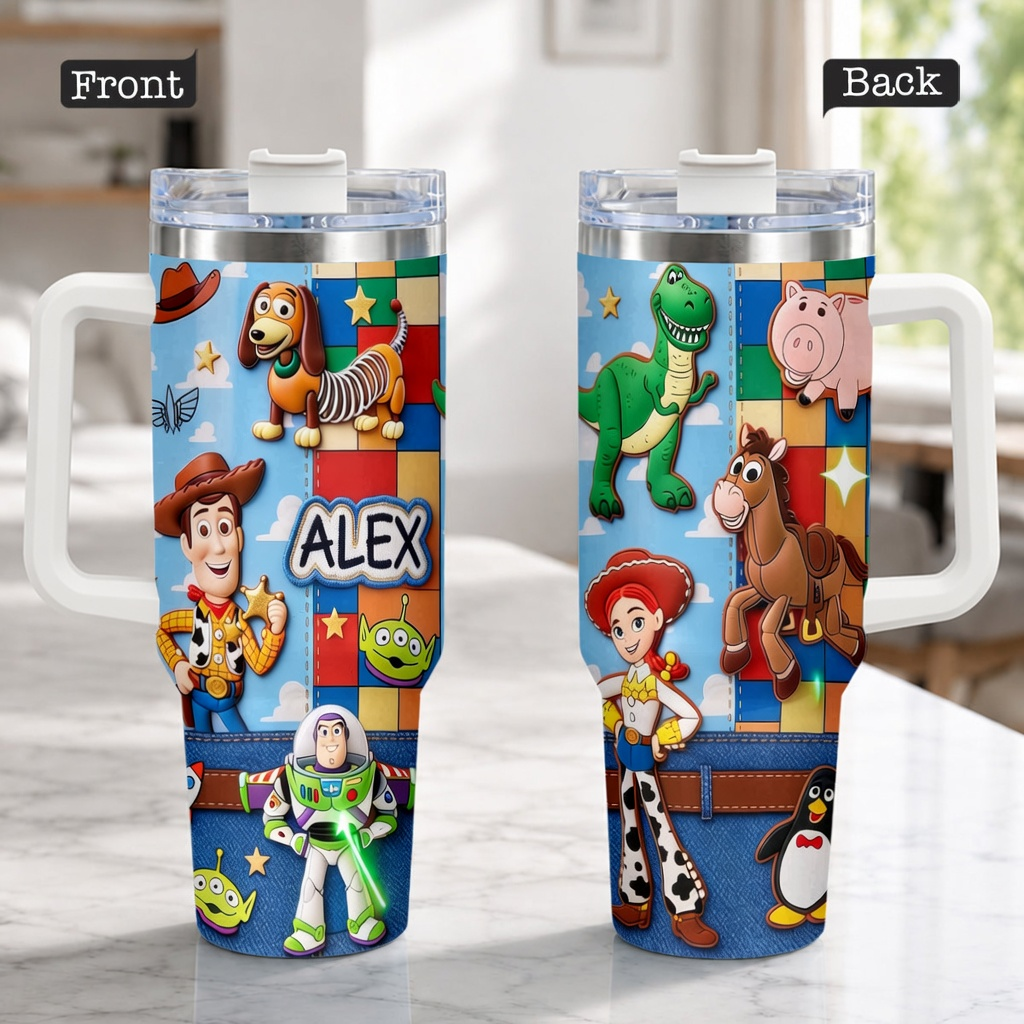 Cowboy Story - Personalized Tumbler - Gift For Kids, Fan Movies - DSNY - image 3