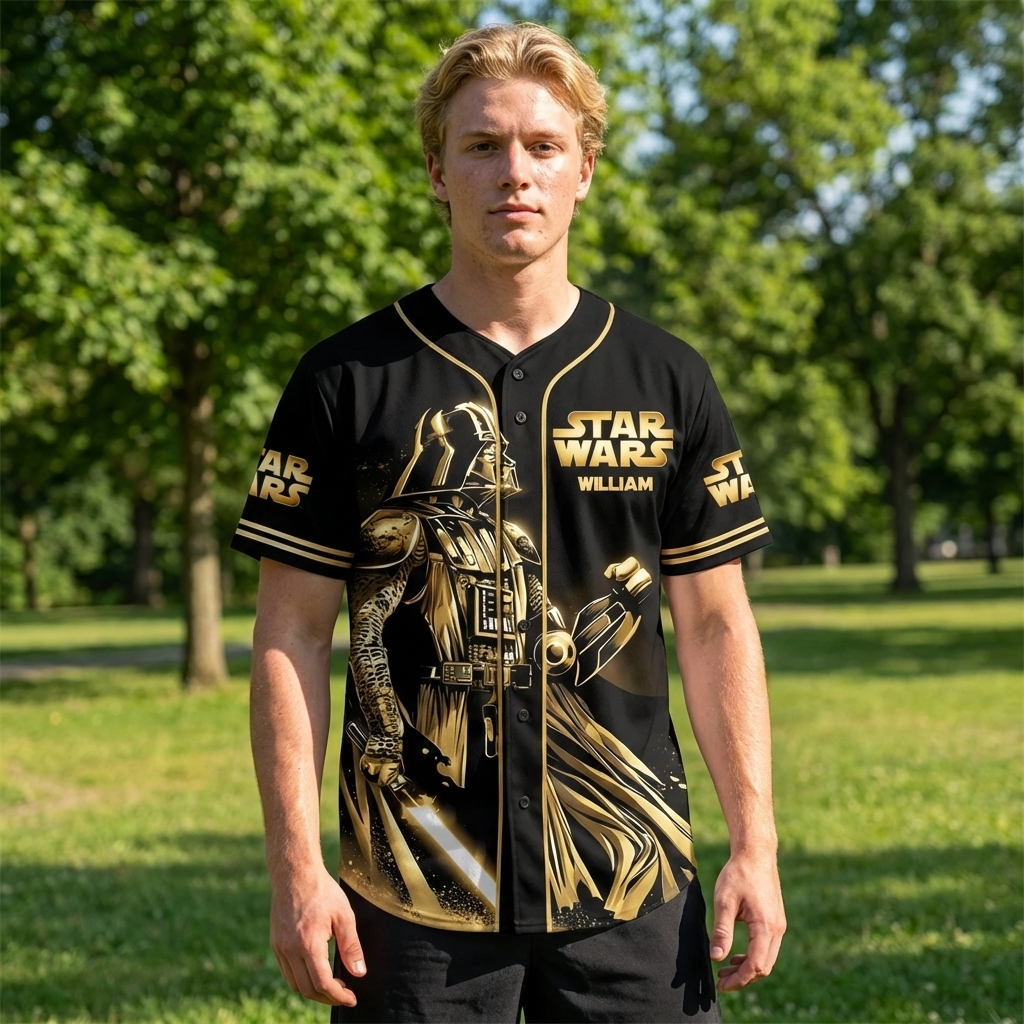 Stwa Galaxy Star Celebrate 50 Years Of Legend - Personalized Baseball Jersey - Gift For Him, Movie Fans NL122