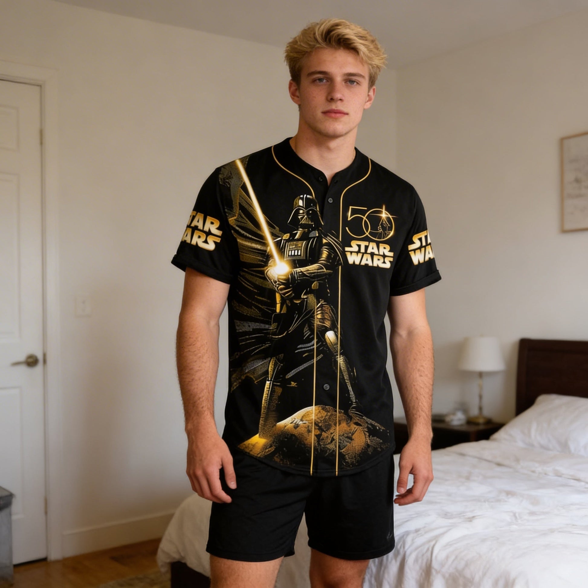 Stwa Galazy Star Celebrating 50th Anniversary - Personalized Baseball Jersey - Gift For Movie Fans NL122
