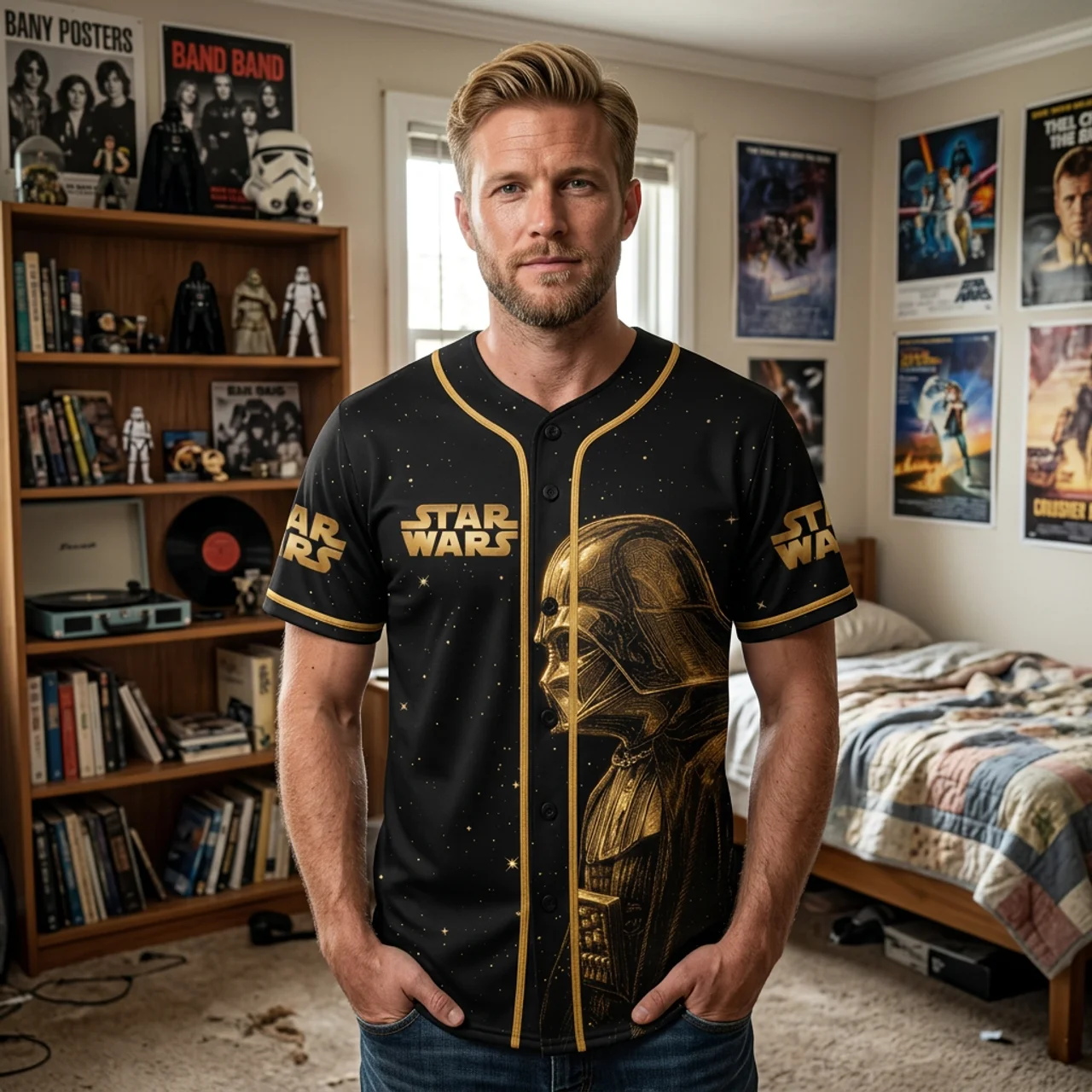 Stwa Galaxy Star Celebrate 50 Years Of Legend - Personalized Baseball Jersey - Anniversary Gift For Movie Fans NL122 - image 4