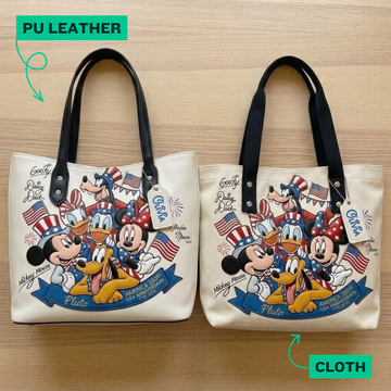 MkMo Magic Mouse Celebrate 250 Years Of America - Personalized Tote Bag - Gift For Patriots, Movie Fans