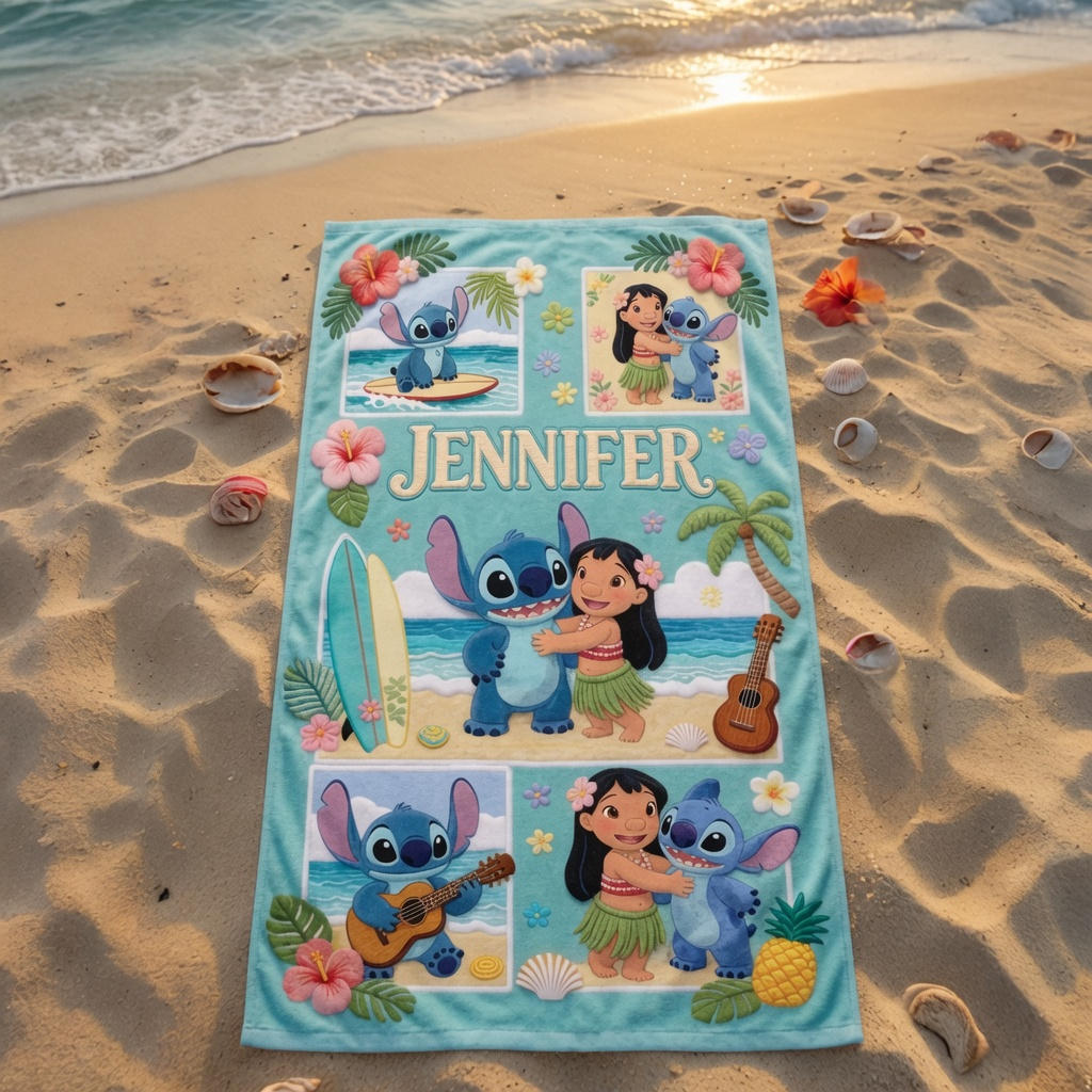 Just Love Sti - Summer Vibe - Personalized Beach Towel - Gift For Fan Movies - image 4