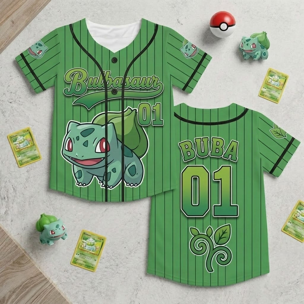 PoMo Celebrate 30 Years Of Catching Them All - Personalized Baseball Jersey For Kids, Youth, Adult - Gift For Movie Fans BA01