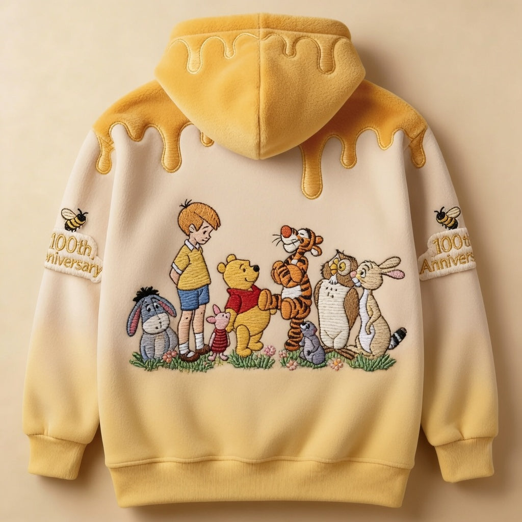 DSNY Honey Bear Celebrate 100 Years Of Magic Friendship - Personalized All Over Shirt - Anniversary Gift For Movie Fans NL122