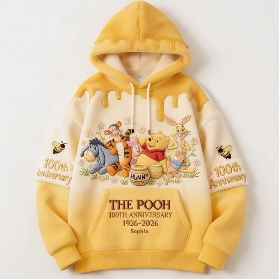 DSNY Honey Bear Celebrating A Century Of Friendship - Personalized All Over Shirt - Anniversary Gift For Movie Fans NL122