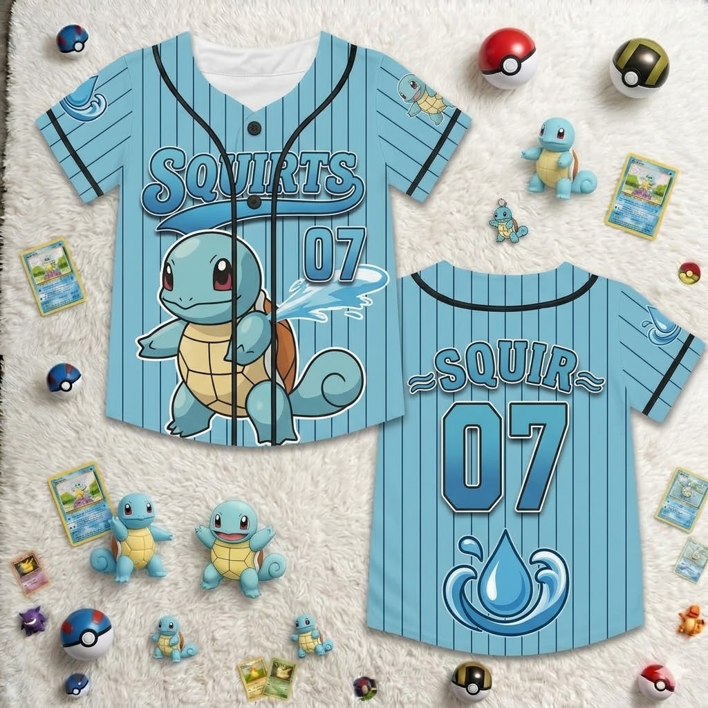 PoMo Celebrate 30 Years Of Catching Them All - Personalized Baseball Jersey For Kids, Youth, Adult - Gift For Movie Fans BA01