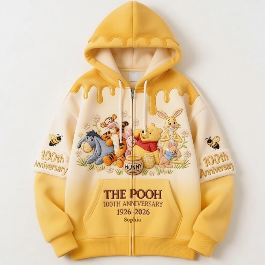 DSNY Honey Bear Celebrating A Century Of Friendship - Personalized All Over Shirt - Anniversary Gift For Movie Fans NL122