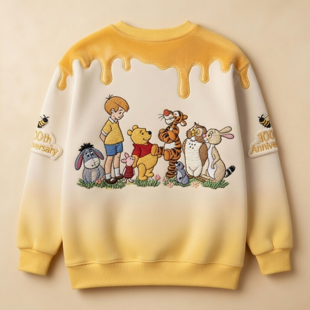 DSNY Honey Bear Celebrate 100 Years Of Magic Friendship - Personalized All Over Shirt - Anniversary Gift For Movie Fans NL122