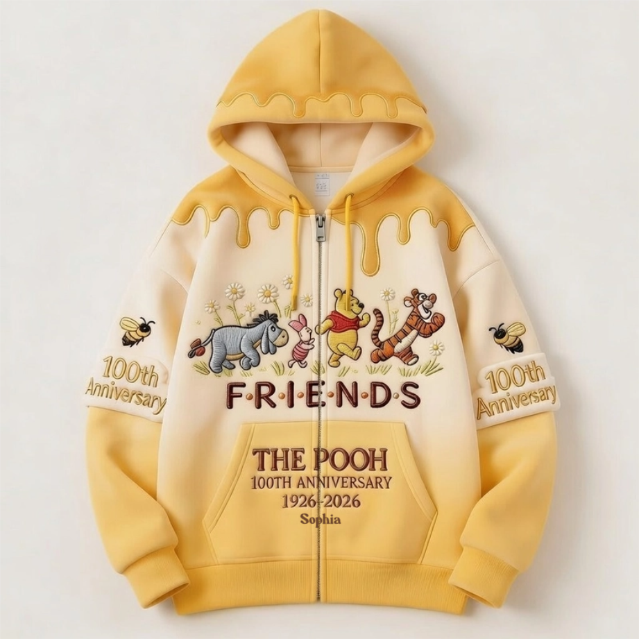 DSNY Honey Bear 100 Years Of Friendship Together - Personalized All Over Shirt - Anniversary Gift For Movie Fans NL122